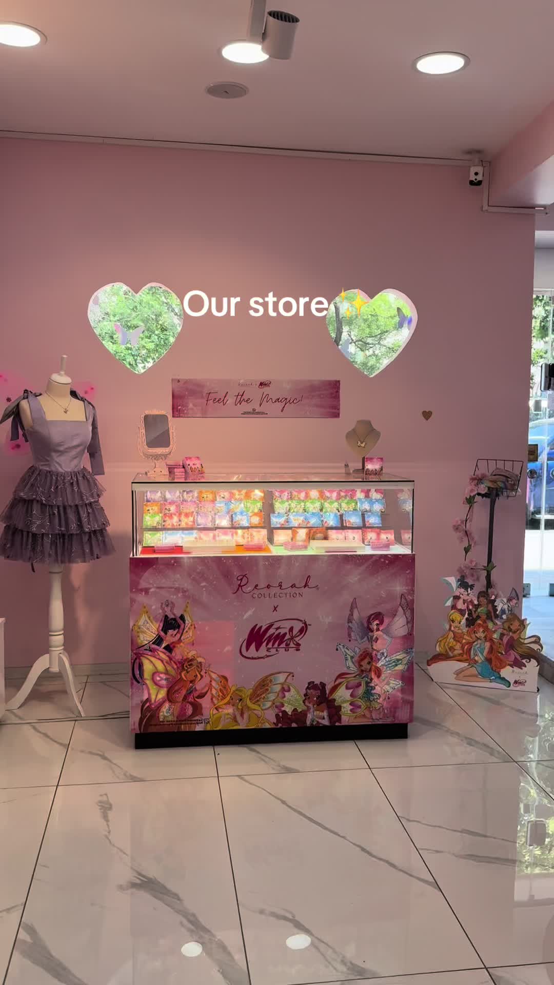TikTok post by @reorah for Winx Club. Caption reads: Our store aith licenced @Winx Club jewelries....