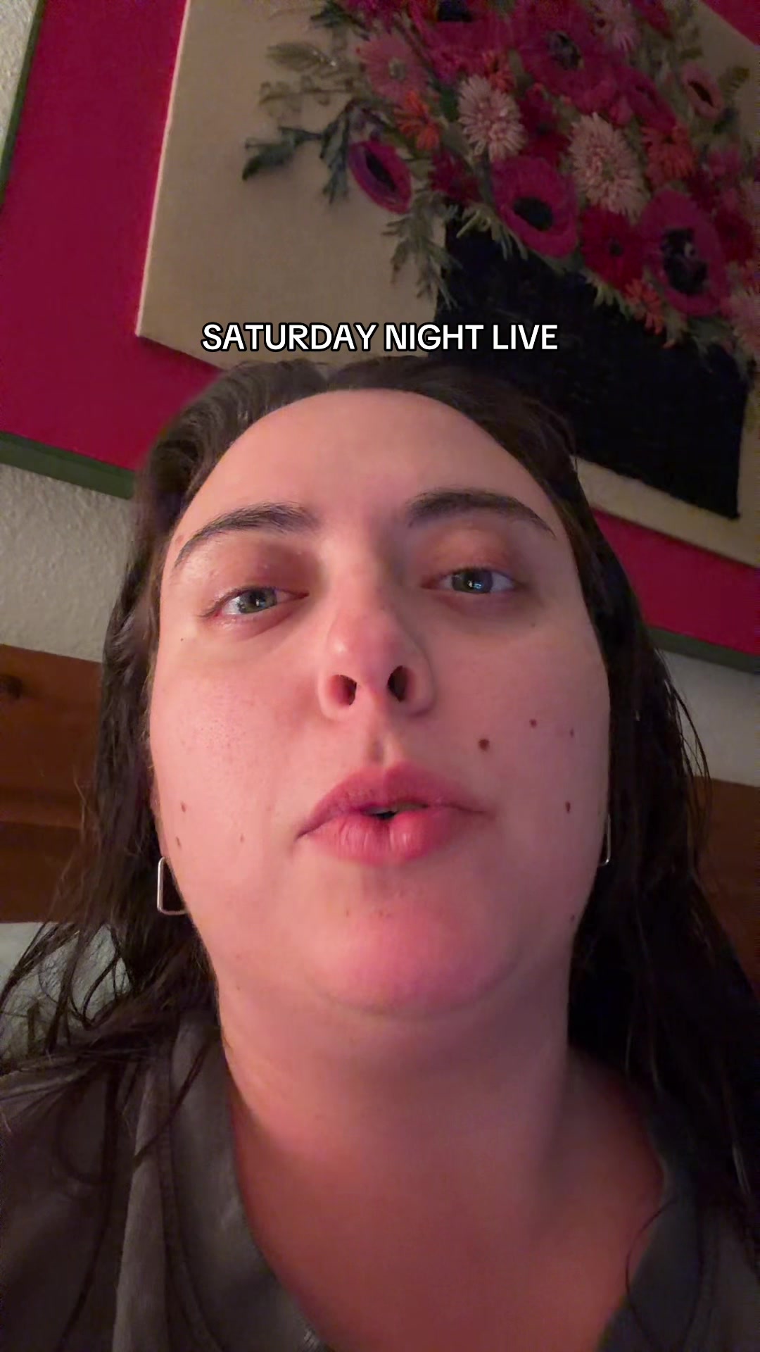 TikTok post by @michaela_amanda for Wingstop. Caption reads: #saturdaynight @Wingstop .