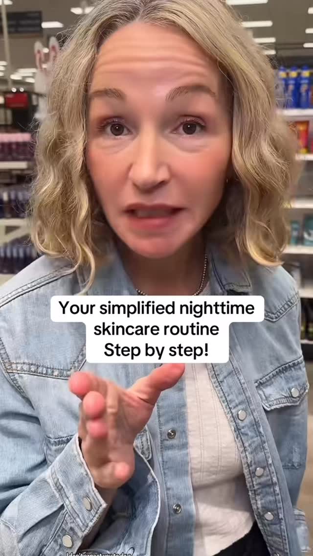 Instagram post by @mysistersskin for RoC Skincare. Caption reads: This is your simplified Nighttime Routine! If you....