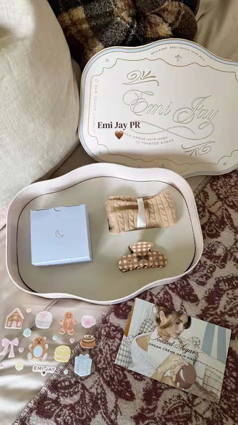TikTok post by @makeup_by_devvynn for Emi Jay. Caption reads: @Emi Jay Thank you so much🤎🧸✨ #emijay #pr [...].