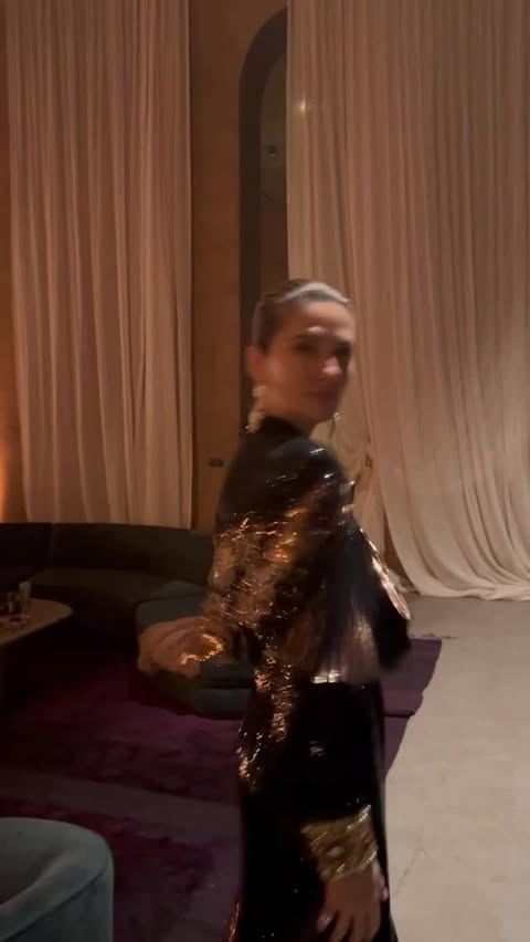 Instagram post by @georgievas for Valentino. Caption reads: incredibly beautiful evening with Valentino....