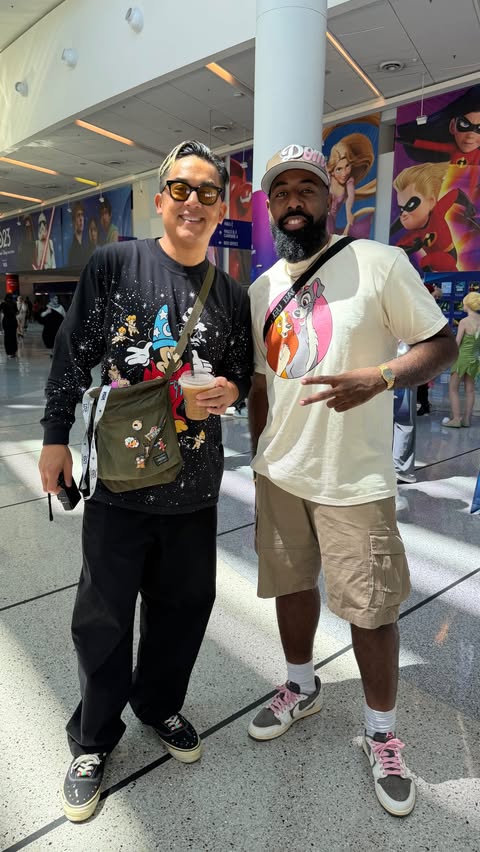 Instagram post by @zaycamp_ for Disney Style. Caption reads: [...] thank you to him and my friends at....