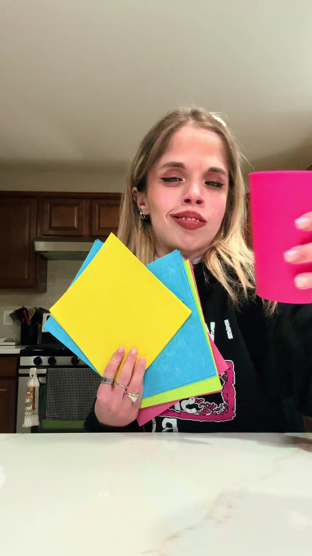 TikTok post by @domm.baccigalupi for ACTIVE. Caption reads: [...] of those crappy paper towels & use....