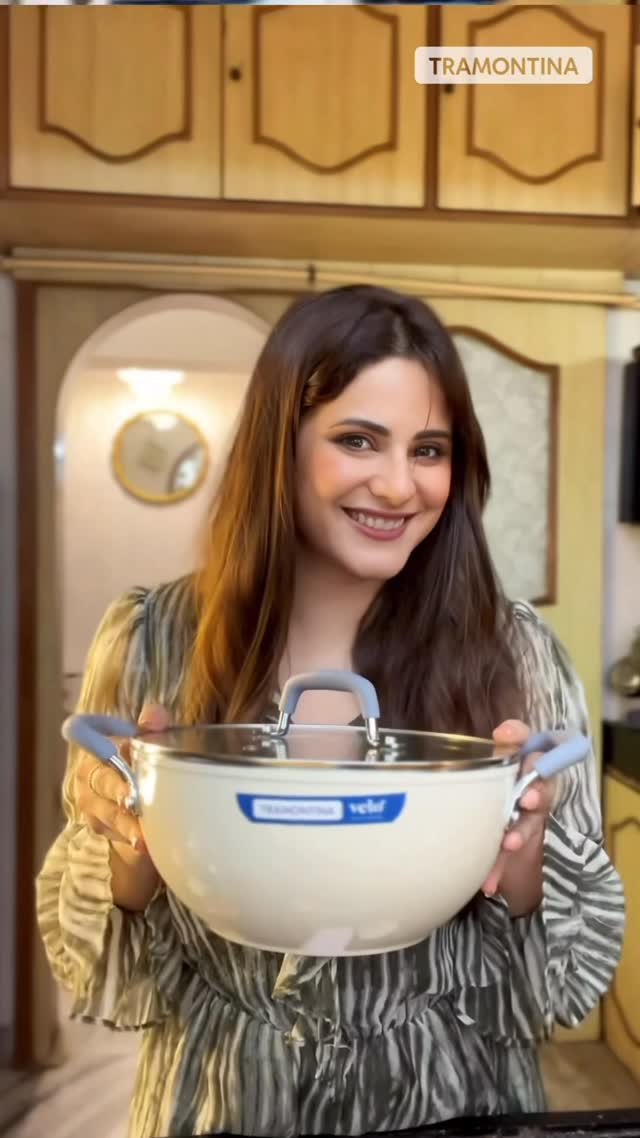 Instagram post by @onimakashyap for Tramontina. Caption reads: [...] feels effortless when design meets....