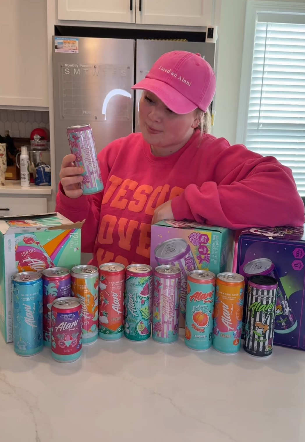 TikTok post by @leximaedennis for Alani Nutrition. Caption reads: It’s an obsession that keeps growing! @Alani....