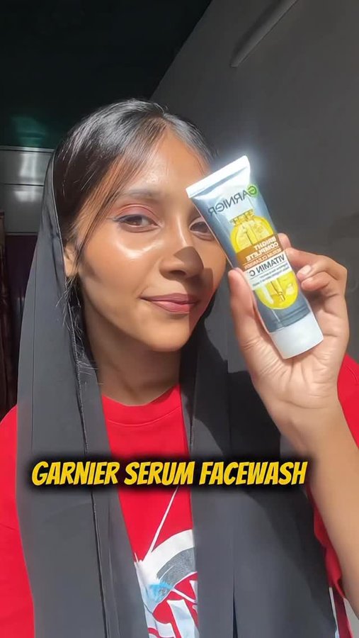 Instagram post by @__.fxthmi.__ for Smytten. Caption reads: My Secret to Instant Bright Skin 🌸💧 |....