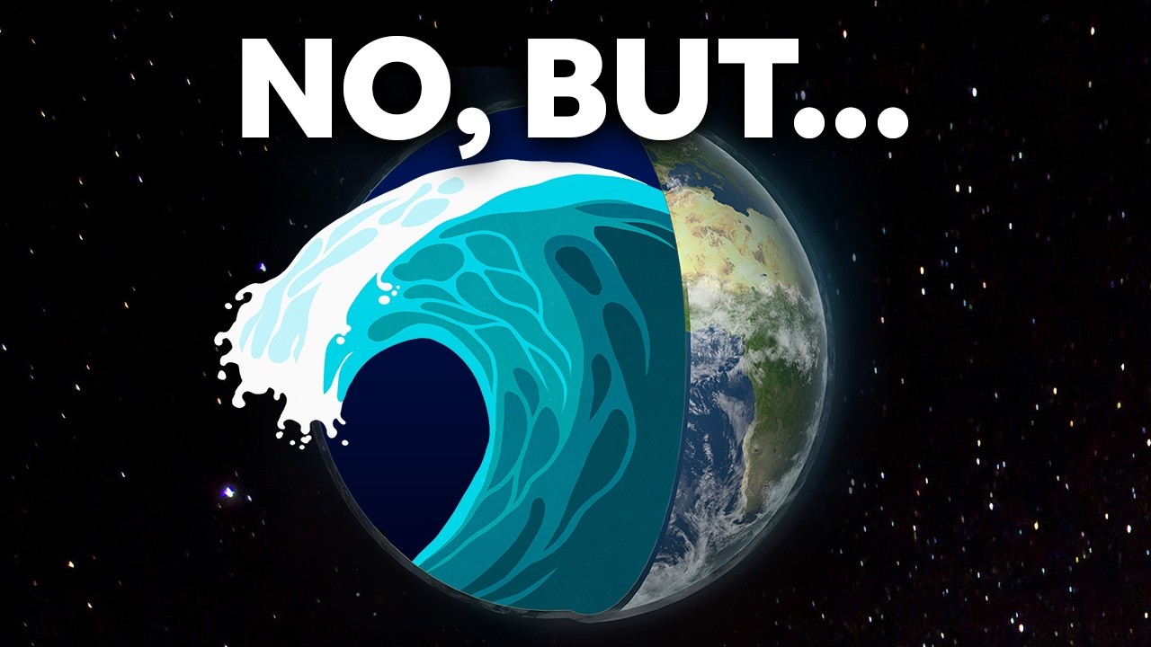 YouTube post by @OctopusLady for Earth. Caption reads: Is There An Ocean Underneath The Earth's Crust?.