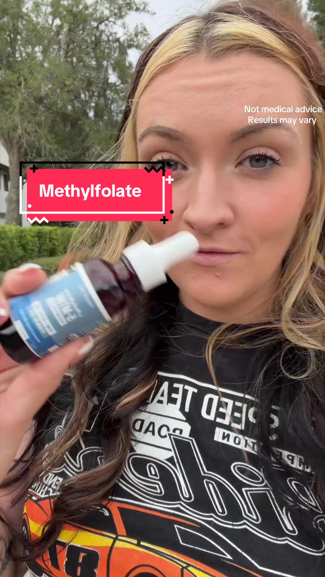 TikTok post by @sassysouthernmouf for Triquetra Health. Caption reads: Replying to @HopeDealerLeah methylfolate isn’t....