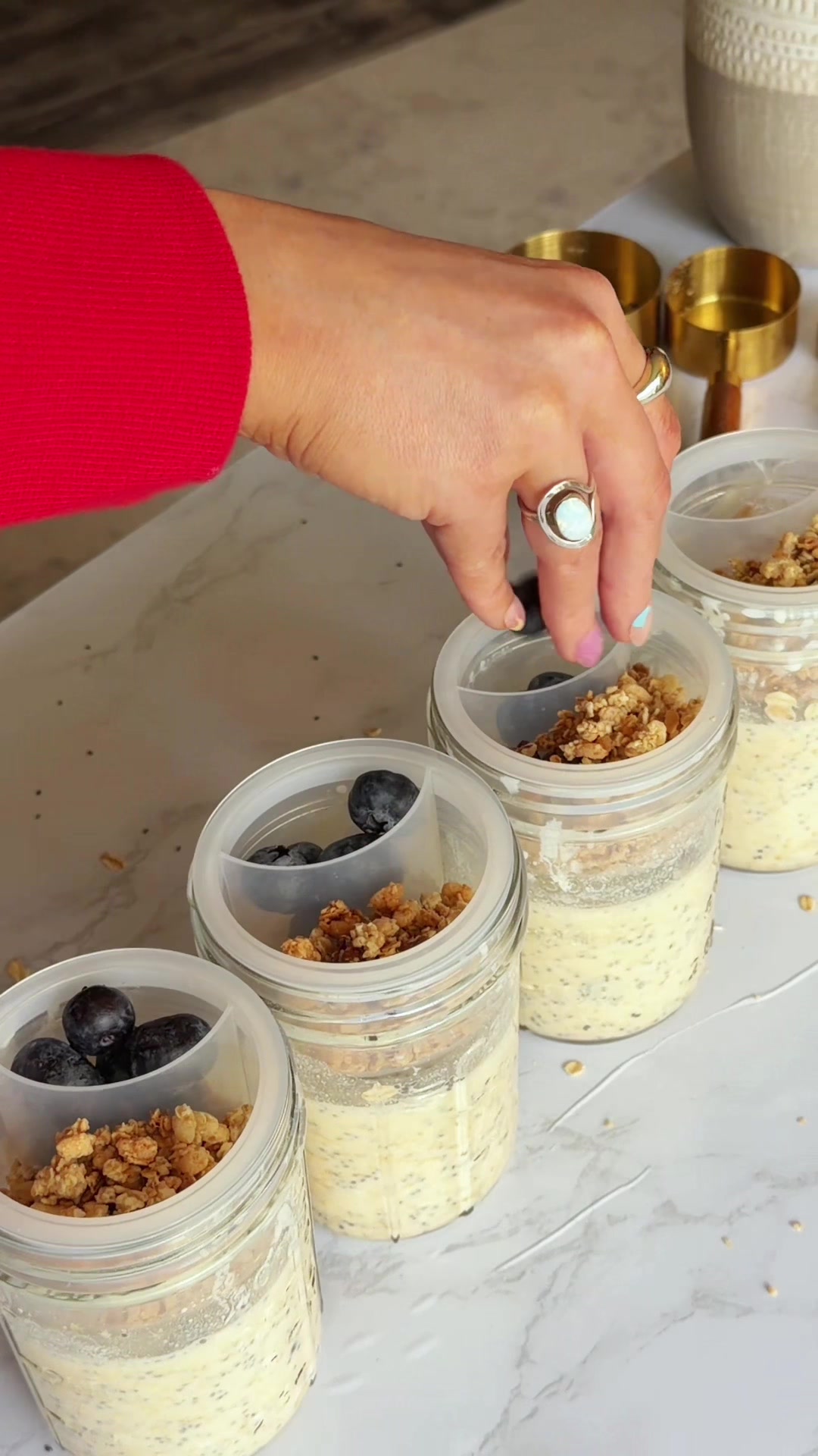 TikTok post by @realtalkcaitlin for Soligt. Caption reads: [...] #highprotein #breakfastideas @Soligt....