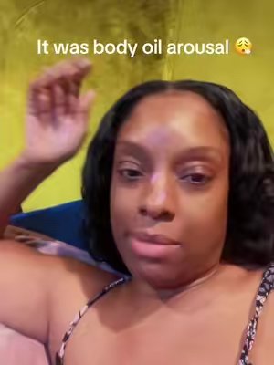 TikTok post by @toyab84 for ForChics. Caption reads: @ForChics I’m obsessed. 😍 #forchics #bodyoil....