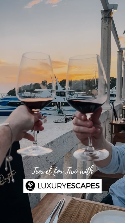 Instagram post by @theshaddickssystem for Luxury Escapes. Caption reads: #ad Travel for Two with Luxury Escapes This....