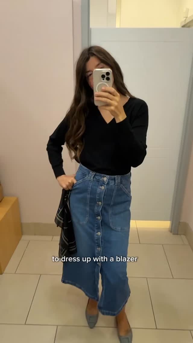 Instagram post by @alexis_honce for Reitmans. Caption reads: 🍂Your fall capsule starts here…excited to share....