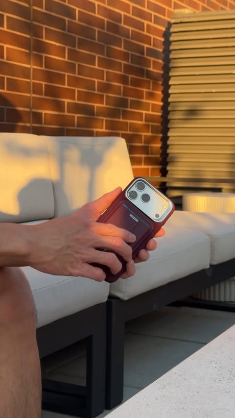 Instagram post by @_vincelam for ESR. Caption reads: the wallet that can do it all @esrtech.official....