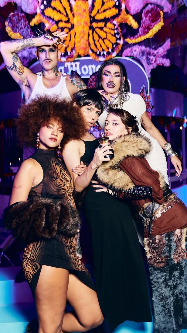 Instagram post by @amonterrosas_ for JeanPaulGaultier. Caption reads: “LA MONARCA”🦋

🎵Amado mio, love me forever and....