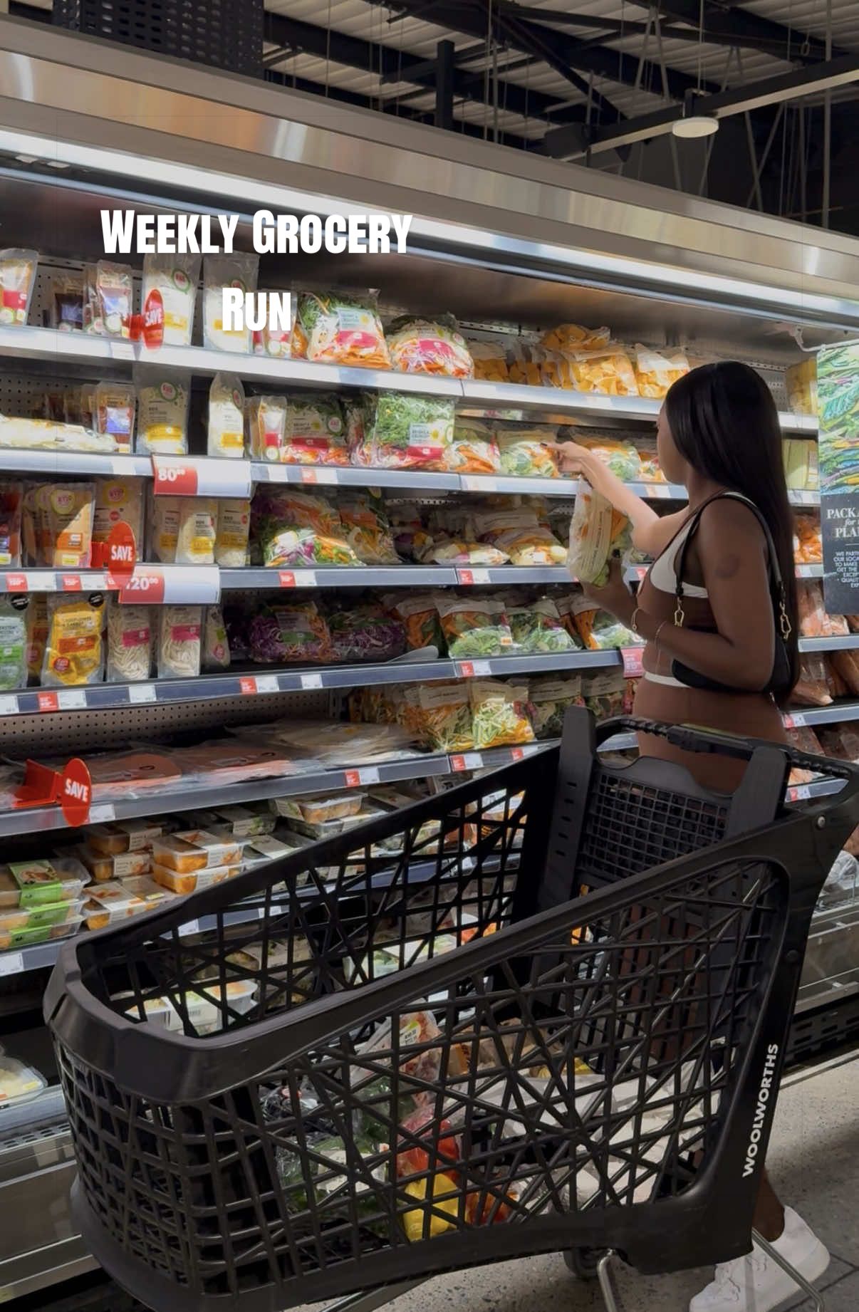 TikTok post by @puseletso_phasha for Humanz. Caption reads: [...] #weeklyvlog #groceries #dayinmylife@Humanz....