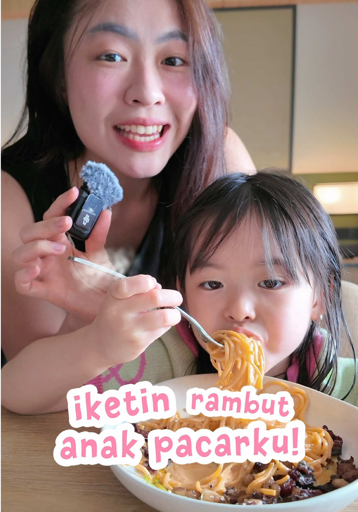 TikTok post by @amerowssa for GENTLY Baby. Caption reads: [...] rambutnya udah sepunggung 🥹❤️ @GENTLY Baby....