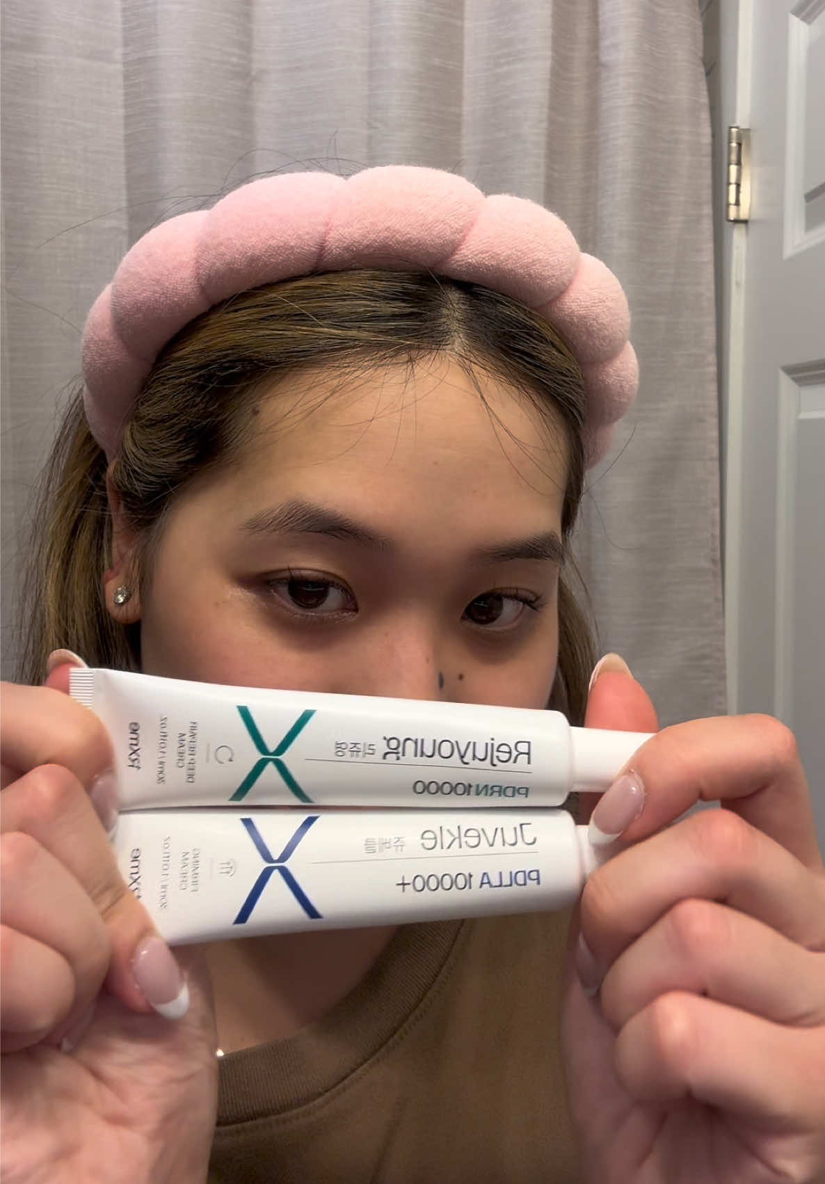 TikTok post by @sabrinaxchen_ for Hwahae Global Official. Caption reads: RX:ME PDRN and Pdlla Cream Rejuyoung - Korean....