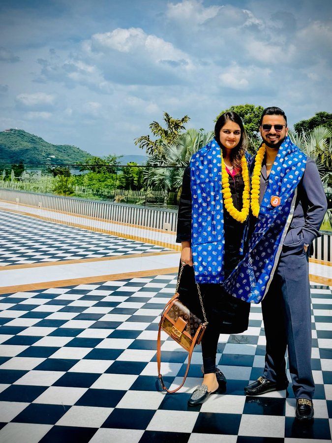 Instagram post by @pushkarrajthakur for CoinDCX. Caption reads: [...] welcome in the City of Lakes #Udaipur....