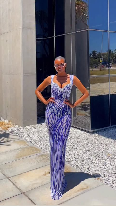 Instagram post by @_noku_m for Mew Mews. Caption reads: [...] 2026 🧚🏾‍♀️🤭 Dress : @mewmewsofficial....