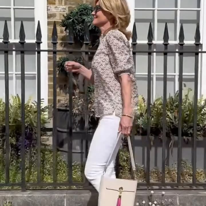 Instagram post by @antheaturner for Sarah Haran. Caption reads: You know I love a tote bag…and the new Sarah Tote....