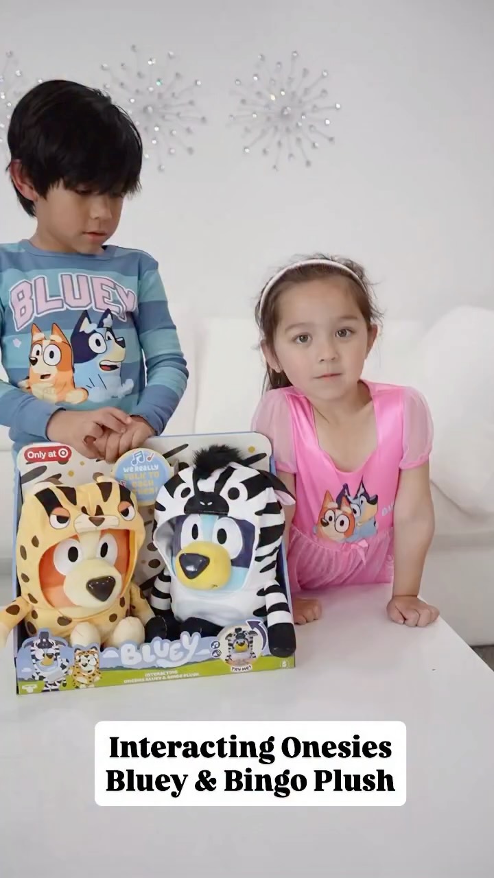 Instagram post by an influencer for Moose Toys. Caption reads: So much fun with this Bluey siblings interactive....