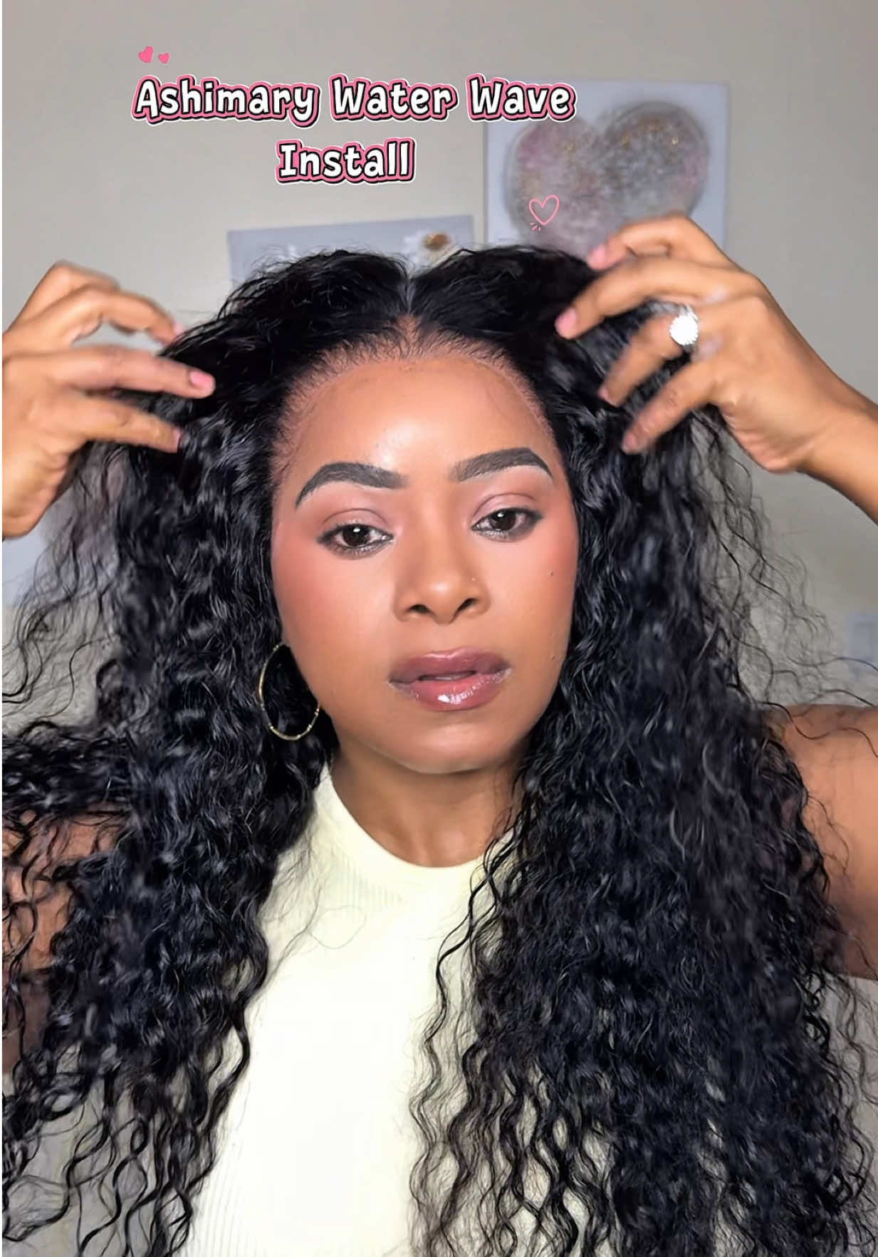 TikTok post by @venusdolls1 for Ashimary Hair. Caption reads: [...] #360lacewig #creatorsearchinsights @Ashimary....