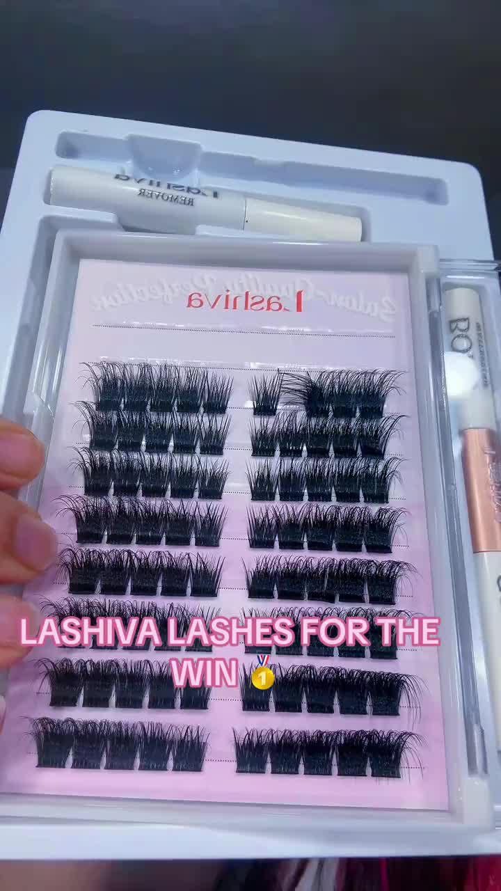 TikTok post by @kariisgold for Lashiva. Caption reads: [...] now & application less than 10 minutes!....