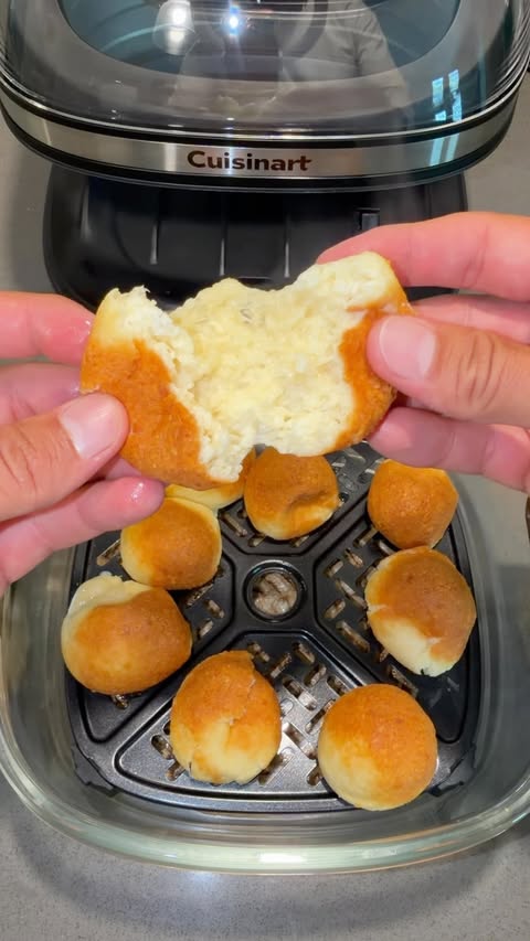 Instagram post by @apexmandan for Cuisinart. Caption reads: [...] parmesan bites I made with the new....