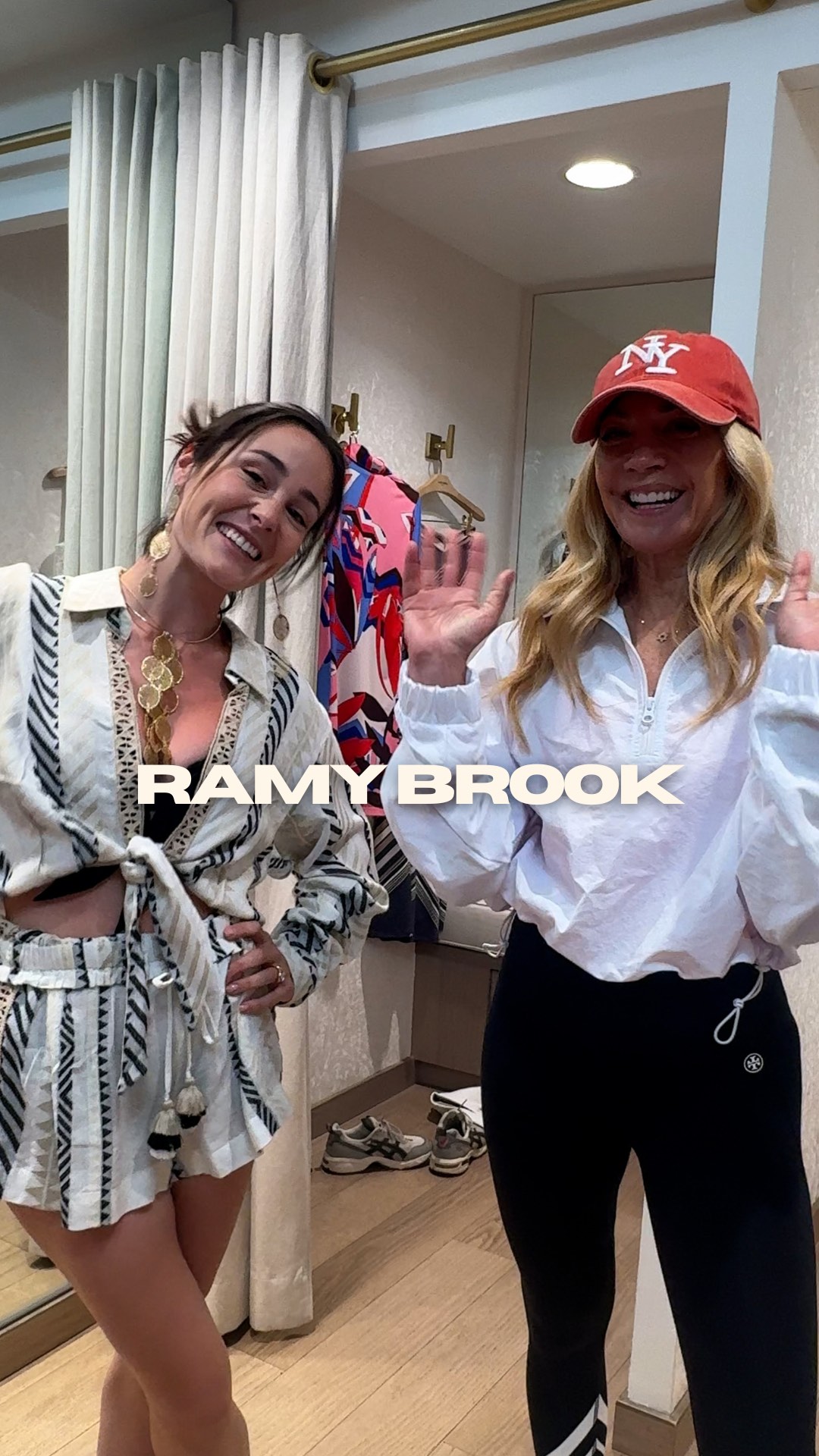 Instagram post by @katemackz for Ramy Brook. Caption reads: [...] Central Park with fashion founder @ramybrook....