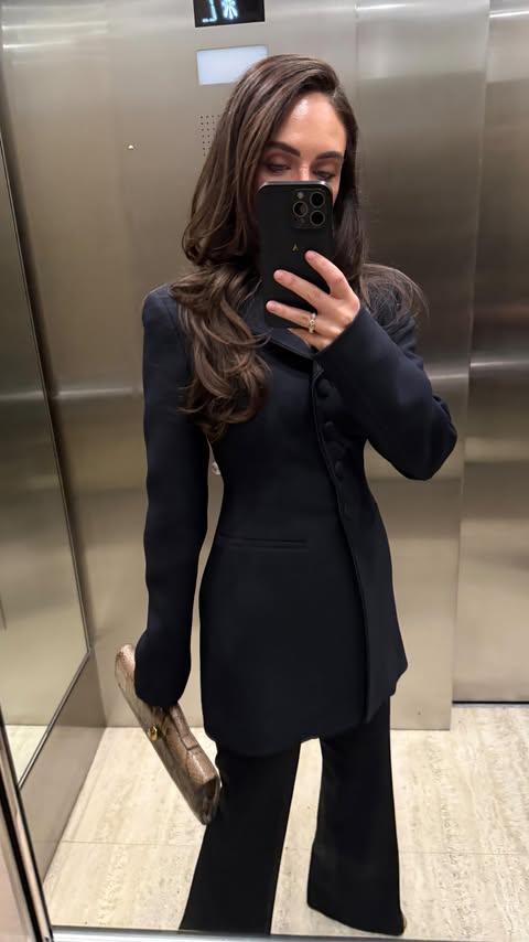 Instagram post by @anastasiasouris for Theory. Caption reads: Pulled out some of my favorite pieces to celebrate....