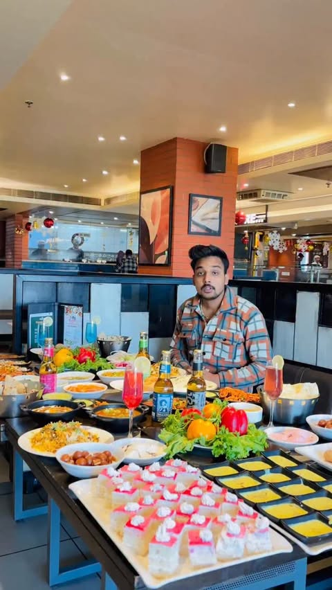 Instagram post by @best_in_agra for Barbeque Nation. Caption reads: 😱🤩Get ready for a culinary delight! Our The Big....