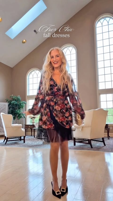 Instagram post by @lovinglifeinstyle for Vici Collection. Caption reads: The cutest fall dresses, boots & pumps from @vici!....