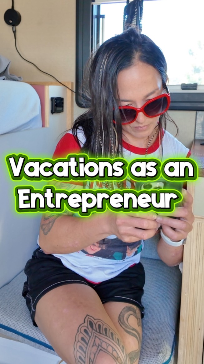 Instagram post by @the_ladyplumber for Jobber. Caption reads: Let’s face it if you’re an entrepreneur, taking....