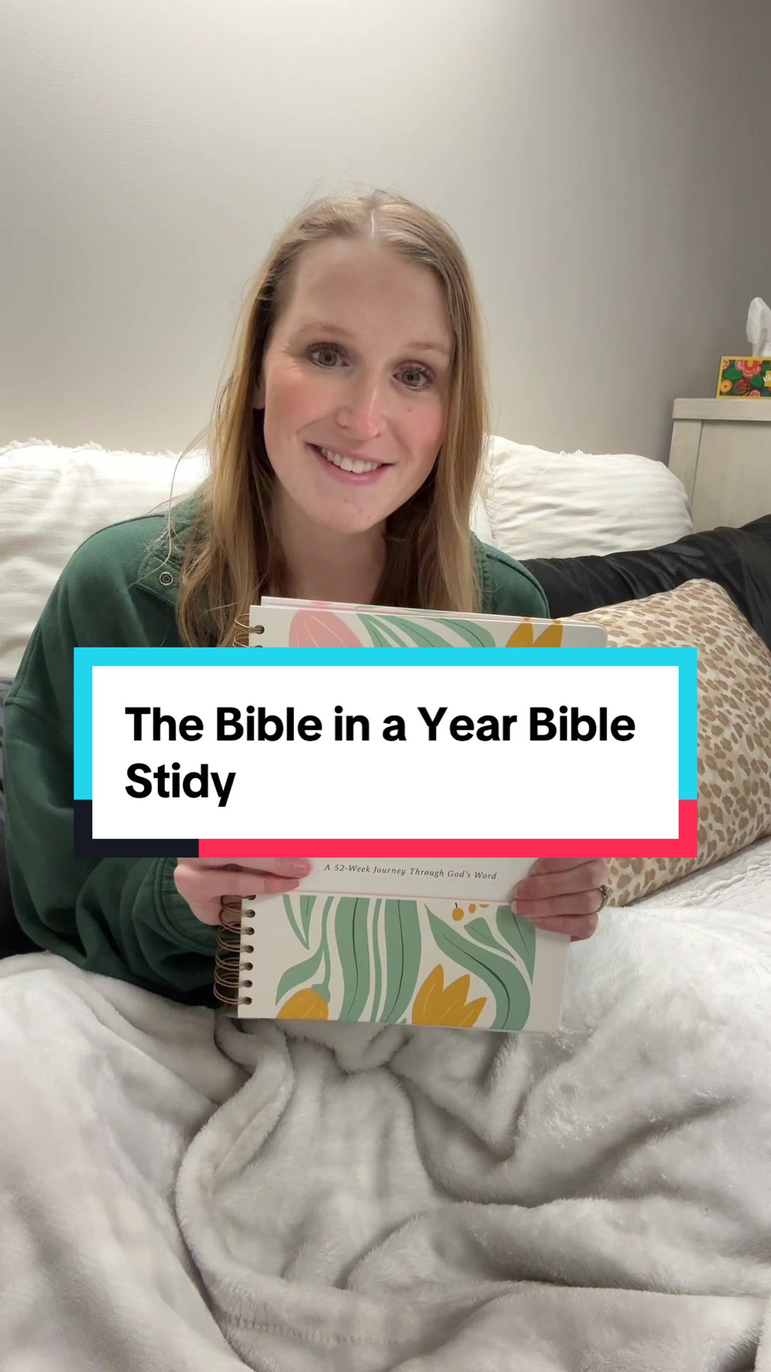 TikTok post by @rachel.budgetbestie for Spiral Bible. Caption reads: [...] #biblereading #christiantiktok @SpiralBible .