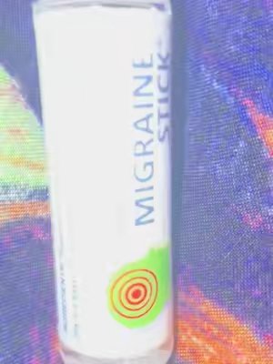 TikTok post by @warsans.languagel for Migrastil. Caption reads: #migrainerelief #tensionheadache #migrastil....