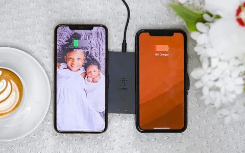Instagram post by @mrs.berefo for Belkin. Caption reads: Raise your hands if you’re constantly purchasing....