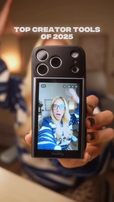 Instagram post by @kate.telek for SmallRig. Caption reads: Top creator tools you need in 2026
 ⬇️

📺....