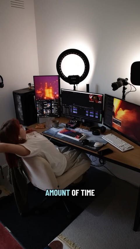 Instagram post by @alsomij for MSI Gaming. Caption reads: Safe to say the new monitor has settled into the....
