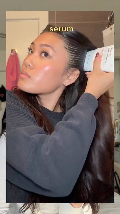 Instagram post by @aliceyyg for Lilyeve. Caption reads: This @lilyeve_global growturn ampoule SAVED my....