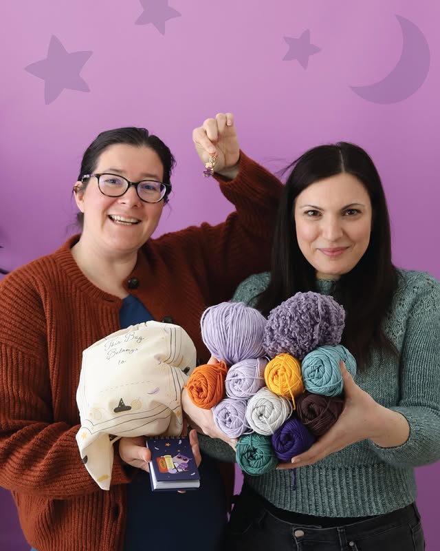 Instagram post by @airali_gray for Hobbii. Caption reads: [...] and @irenestrange designers duo) with....