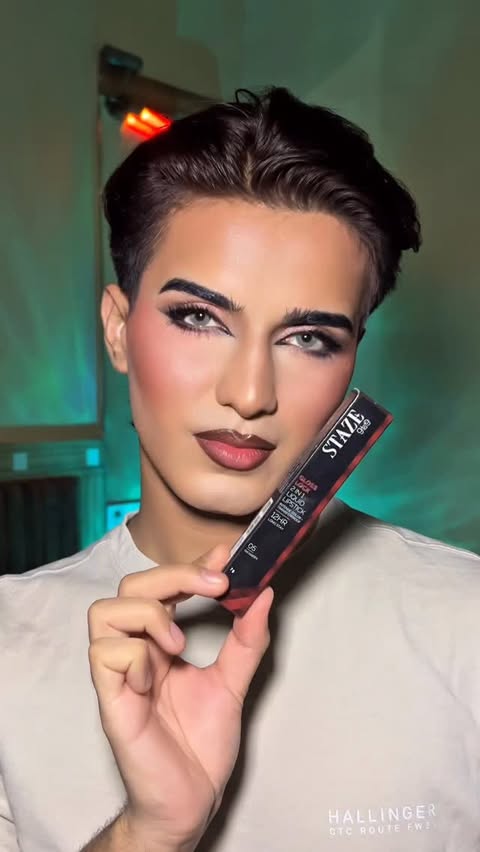 Instagram post by @glam.slick for Staze Beauty. Caption reads: This lipstick is loyal. Doesn’t leave, doesn’t....