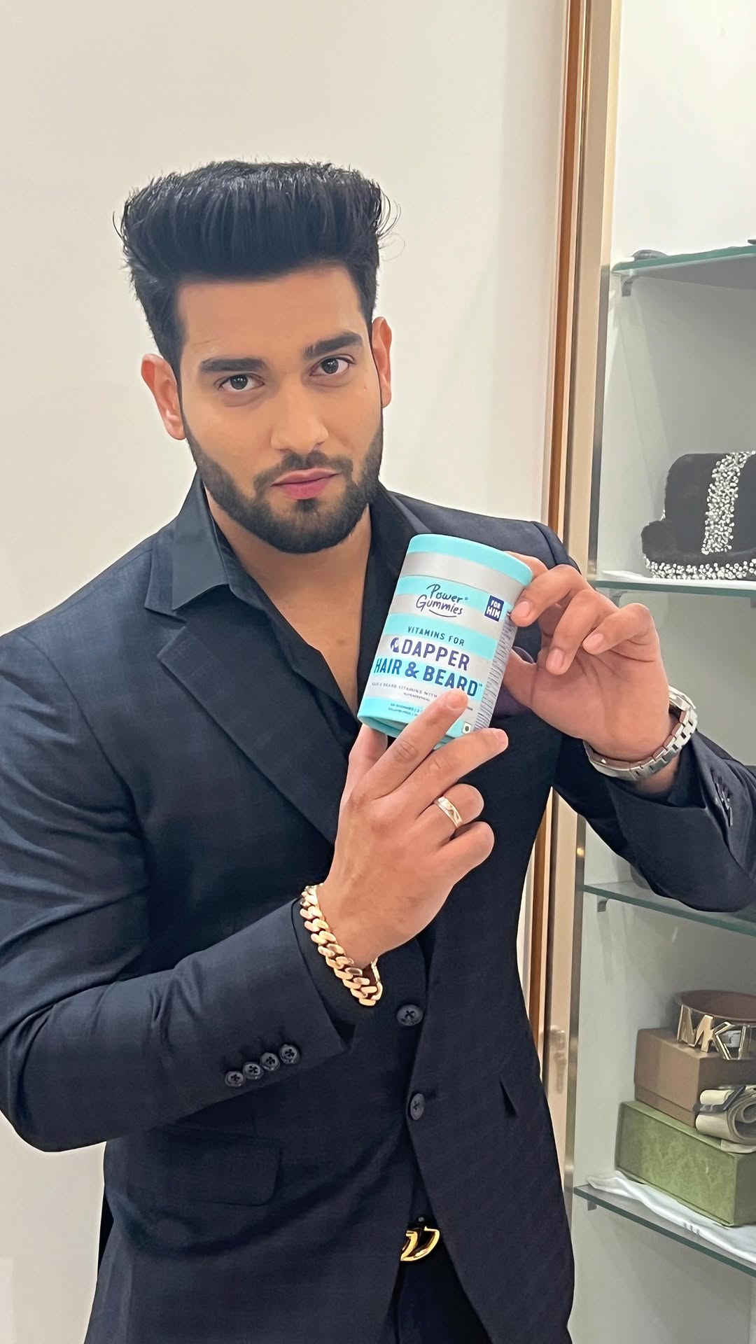 Instagram post by @abhishek__malik for Power Gummies. Caption reads: #ad

As a wise man once said: ‘With a great beard....