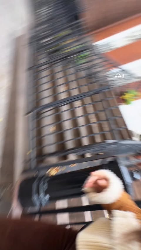 Instagram post by @explorewithdasom for Swiffer. Caption reads: #SwifferPartner #Ad *FAMOUS* nyc bathroom?....