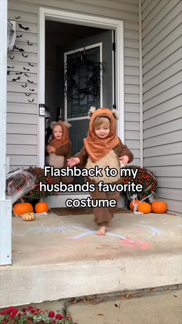 Instagram post by @helloquadruplets for Disney Store. Caption reads: He’s never been happier for a costume.