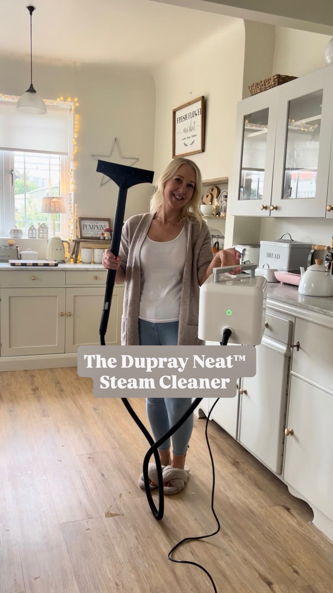 Instagram post by @hearts_at_claremont for Dupray. Caption reads: [...] WOW!...the Neat™ Steam Cleaner from @dupray....