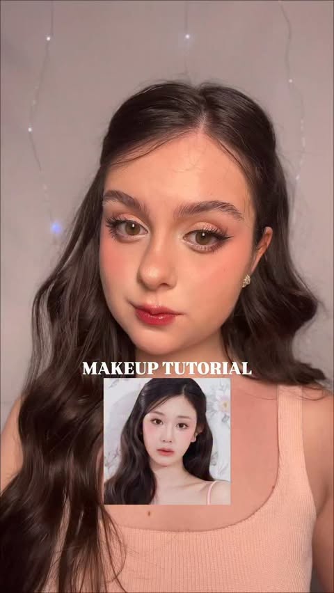 Instagram post by @duda.tcosta for Kaja Beauty. Caption reads: MAKEUP TUTORIAL ❤️

@hauslabs base
@fentybeauty....