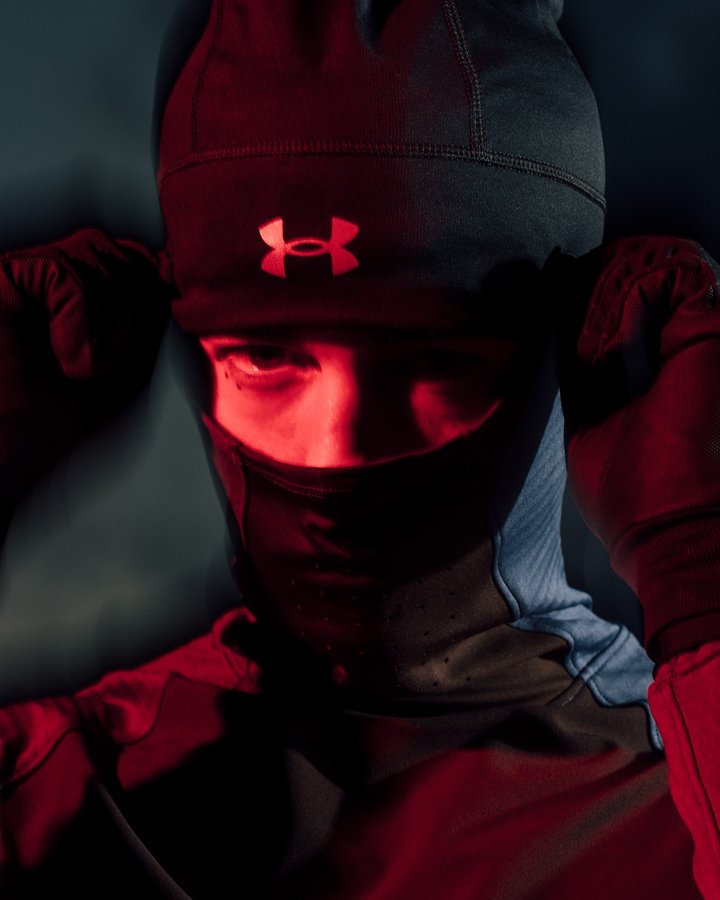 Instagram post by @tonyeffebaby777 for Under Armour. Caption reads: STEPPING INTO MY @underarmour HALO GEAR #uahalo....