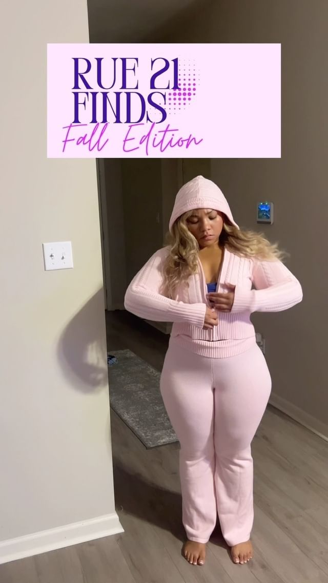 Instagram post by @itsmica31__ for rue21. Caption reads: The pink set was a bit see through, but I would....