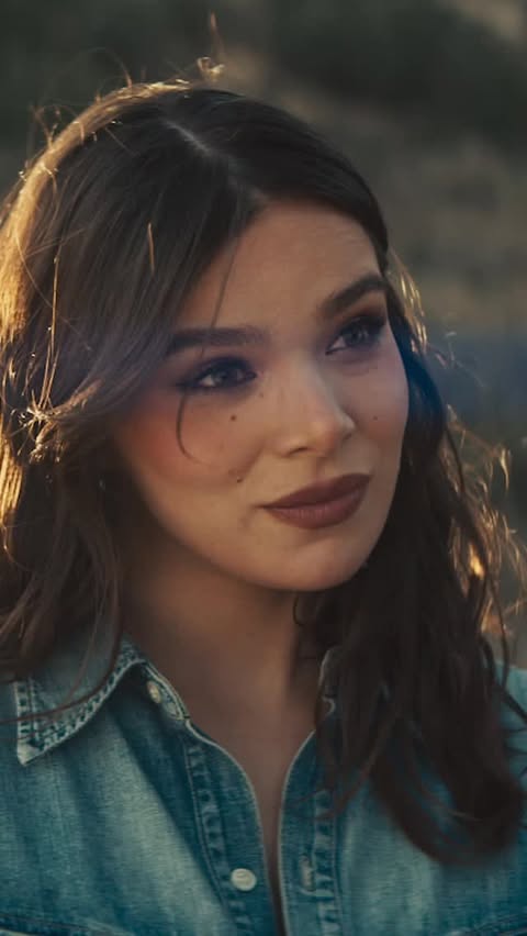 Instagram post by @updateshailee for State Farm. Caption reads: BTS of Hailee Steinfeld for the State Farm’s Super....