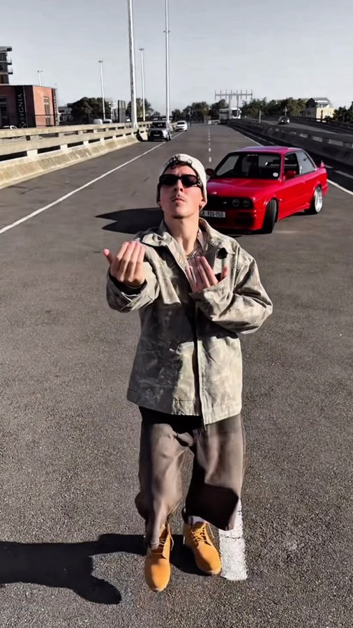 Instagram post by @justindenobrega for Factorie. Caption reads: Feeling monumental in all @factorie_africa....